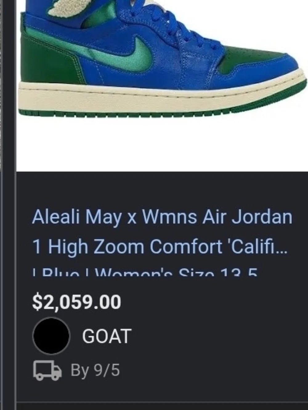 Air Jordan 1 X Aleali May High Zoom CMFT 